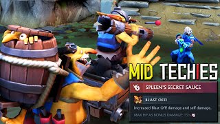 So Ive Started Playing Techies Mid  DotA 2 [upl. by Adlee]