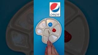 Pepsi logo’s Color mixer… satisfying tiktok colormixing shorts short pepsi creative asmr [upl. by Drannek46]