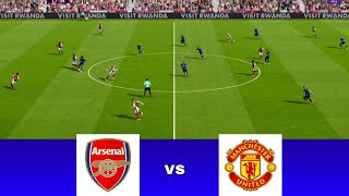 Arsenal vs Manchester United 21  Club Friendly 2024  Match Highlights  Pes 21 Gameplay [upl. by Ardnyk798]