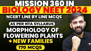 Top 170 MCQ Morphology of Flowering Plants NCERT line by line  NCERT Based Biology MCQ for NEET [upl. by Tyrone]