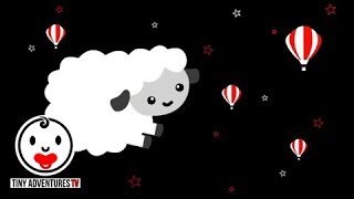 Baby Sensory  Black White Red Animation  Sleepy Time Sleepy Sheep Put newborn to sleep [upl. by Nibot3]