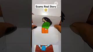 Exams clear Real story 😳📝schoollife sad shorts trending viral art video youtube [upl. by Krysta]