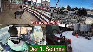 Farmvlog 335 Futterlogistik und der 1 Schnee [upl. by Galloway18]