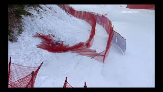 CRASH COMPILATION  GarmischPartenkirchen DH1 202021 Alpine Skiing World Cup [upl. by Nolava463]