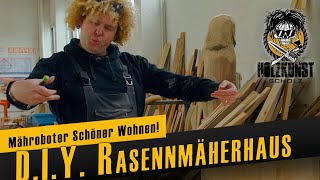 DIY Rasenmähergarage für den Robo  Holzkunst Scholz offiziell [upl. by Nilrah914]