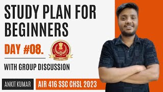 Study Plan for Beginners in SSC Exams  Day 8  SSC CGLCHSLMTSCPO  by AIR 416 in SSC CHSL 2023 [upl. by Gader]