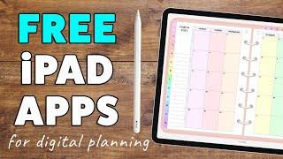 Best FREE Digital Planning Apps for iPad in 2021 [upl. by Floeter]