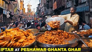 Iftari at Peshawar Ghanta Ghar Food Street  Ramzan Iftar in Pakistan [upl. by Aniakudo]