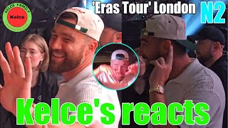 OMG Travis Kelce GIDDY hearing “karma is the guy on the chiefs” at the N2 Eras Tour [upl. by Noleta]