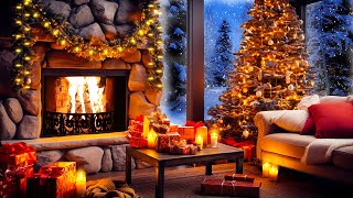 Christmas Ambience Music Fireplace 🎄🎅 Relaxing Christmas Music For Stress Relief 🎁 Christmas Music [upl. by Gerrard]