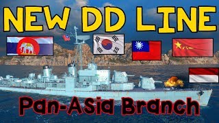 NEW  World of Warships PanAsia Destroyers Pictures [upl. by Yelloh]