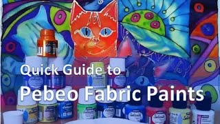 Quick Guide to Pebeo Fabric Paints [upl. by Angil]