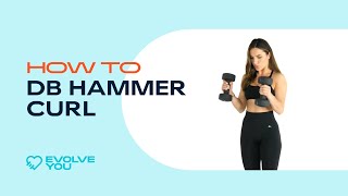 How to Dumbbell Hammer Curl with Krissy Cela [upl. by Inuat]