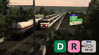 APK10 Paris Lyon  Corbeil Essonnes en BB22200 Train Simulator Classic [upl. by Aihcsrop200]