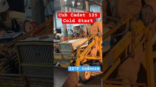 Cub Cadet 125 Cold Start ft Kwik Way Loader cubcadet coldstart loader [upl. by Cash]