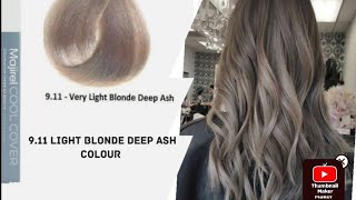 911 cool Cover Hair Colour Vary Light Deep Ash BlondeTutorial￼ loreal professional Paris [upl. by Ahseem]