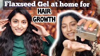 FLAXSEED Gel for HAIR GROWTH  Benefits amp How to make flaxseed gel at home [upl. by Dorine578]