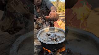 Meet with best chief in tribe See how she cooks a Soup middle of nowhere ‼️😋😲hadzabetribe food [upl. by Eadahs91]