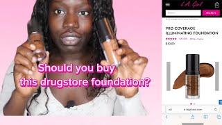 This 10 foundation from LA Girl for dark skin will change your life  wacky moments included [upl. by Nywles43]