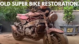 Old bike fully restored by talented guy for his brother  bike restoration  restoration [upl. by Joleen950]