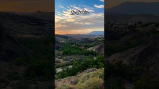 Beautiful sunset view from a River Rock restaurant in La Verkin sunset view travel utah river [upl. by Aiken411]