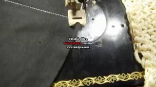 Using Singer Antique Automatic ZigZagger on Singer 1591 [upl. by Kissee381]