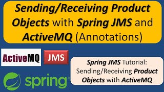 SendingReceiving Product Objects with Spring JMS and ActiveMQ Annotations [upl. by Pansie205]