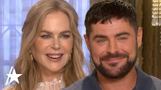 Zac Efron Talks Filming STEAMY Scenes w Nicole Kidman [upl. by Agna]