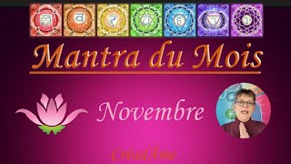 MANTRA ENERGETIQUE NOVEMBRE developpementspirituel guidance astrologie horoscope spiritualité [upl. by Westney]