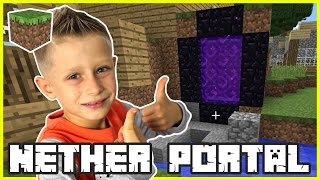 Awesome Nether Portal  Minecraft [upl. by Acirrej]