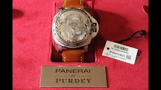 EWC Review  Incredibly Rare Panerai Luminor Sealand Purdey PAM00831 [upl. by Kamilah855]