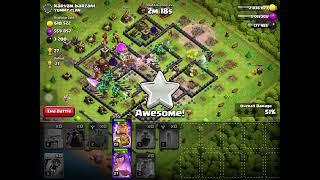 Looting in millions with this army is op th9 coc clashofclans [upl. by Lozar]