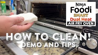 Cleaning the Ninja Foodi Oven Demo and Tips [upl. by Eirised]