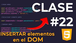 ⭐ JS 22 APRENDE a USAR createElement appendChild append 📚 Curso JAVASCRIPT [upl. by Karilla]