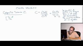 Calore specifico definizione  Videolezioni di Termodinamica Fisica1  29elode [upl. by Ayortal678]