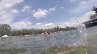 Swimming with a mermaid at Onondaga Lake Fest [upl. by Shanda]