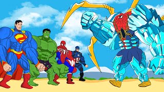 Team HULK SUPER MAN VENOM vs IRON SPIDERMAN  Returning from the Dead SECRET  SUPER HEROES MOVIE [upl. by Fenton]