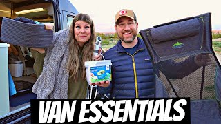 VAN LIFE  Top 10 Essential Items [upl. by Fife]