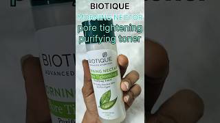 BIOTIQUE Morning Nector pore tightening purifying toner 👍shortsviralreelsyoutubeskincarekashi [upl. by Eilrahc661]