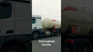 Truckspotting at Immingham docks trucking truckdriver [upl. by Sirrap812]