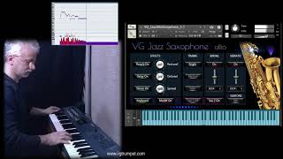 VG Jazz Alto Saxophone sample library for Native Instruments Kontakt Woodwind and brass vst nki wav [upl. by Odragde]