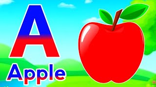 Phonics Song with TWO Words  A For Apple  ABC Alphabet Songs with Sounds for Children [upl. by Alikam152]