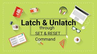 PLC Basic  Latch amp Unlatch through SET amp RST Command delta PLC [upl. by Enairda]