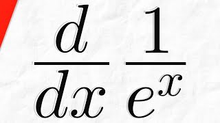 Derivative of 1ex with Chain Rule  Calculus 1 Exercises [upl. by Prem]