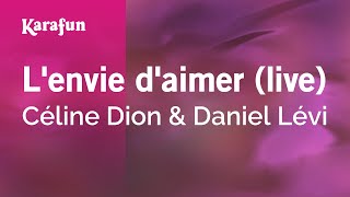 Lenvie daimer live  Céline Dion amp Daniel Lévi  Karaoke Version  KaraFun [upl. by Lednyc457]