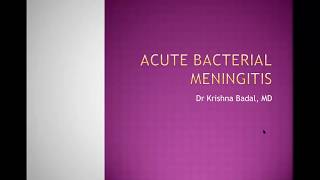 Acute bacterial meningitis in children [upl. by Estele957]