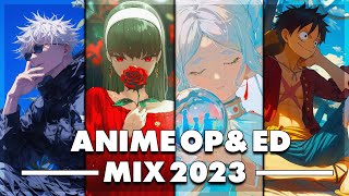 Best Anime Openings and Endings Music Mix Full Songs  2023 [upl. by Riehl]