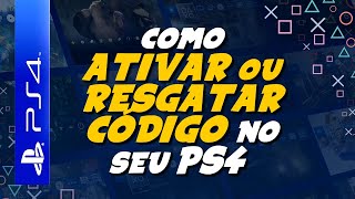 Como INSERIR e ATIVAR um CÓDIGO no PLAYSTATION 4 PSN CARD PLUS JOGOS [upl. by Hars]