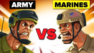 ARMY vs MARINES  Whats the Real Difference Compilation [upl. by Ilesara914]