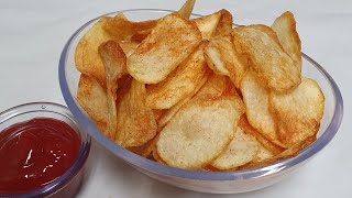 Uyda CHIPS tayyorlaymiz Huddi LAYS Chipslaridek ChitirchitirХрустящие ЧИПСЫ в Домашних условиях [upl. by Guerra804]